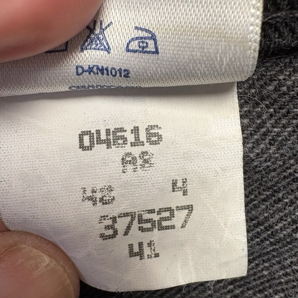 VTG Lands End Square Rigger Jeans Men 48x32 Black Cotton Leather Logo USA Made - Picture 11 of 13